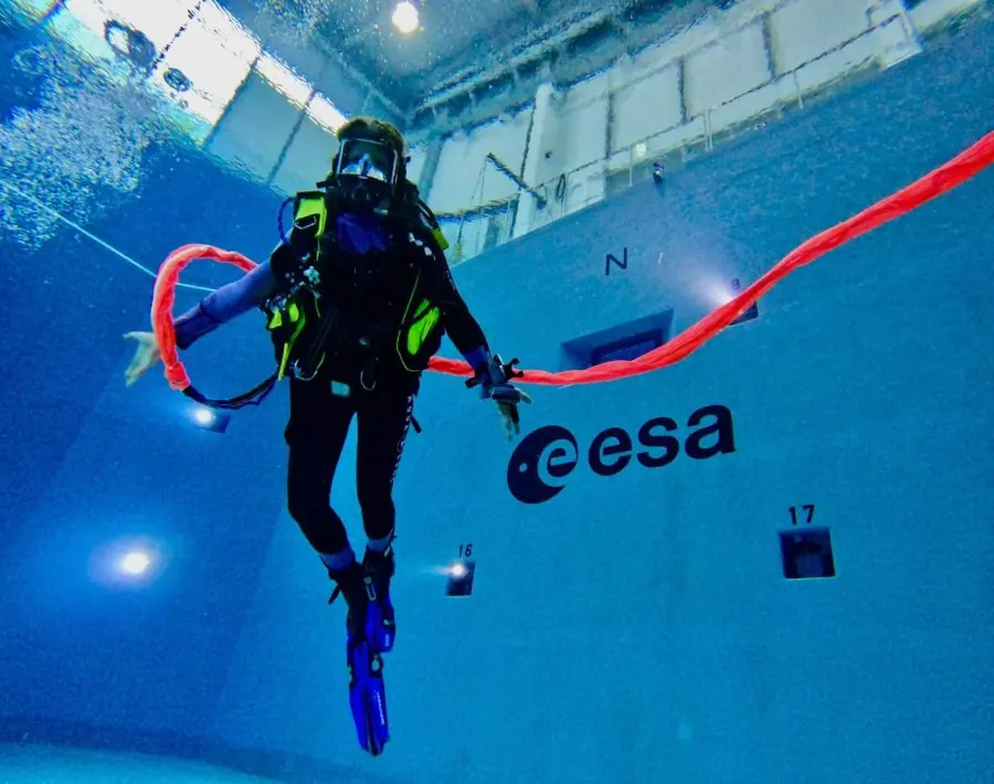 Sophie Adenot en entraînement